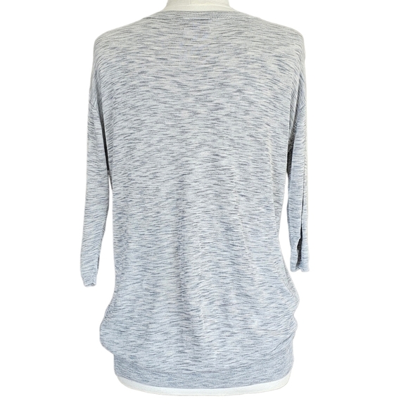 ARITZIA Wilfred Balzac Linen Blend Sweater Heather Gray Size M - Picture 4 of 12